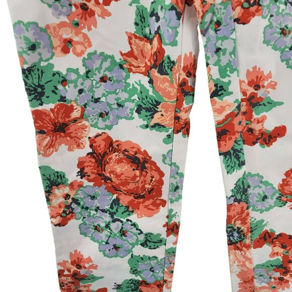 Anthropologie Floral Pants Women’s Size 6 Boho Casual Chic Resort Preppy - Picture 6 of 8